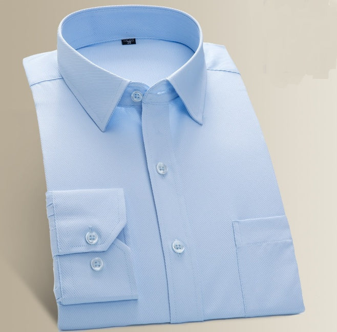 Shirt men's long sleeve youth business work casual dress dress business wear white slim shirt