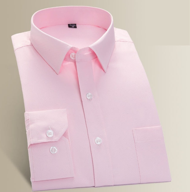 Shirt men's long sleeve youth business work casual dress dress business wear white slim shirt