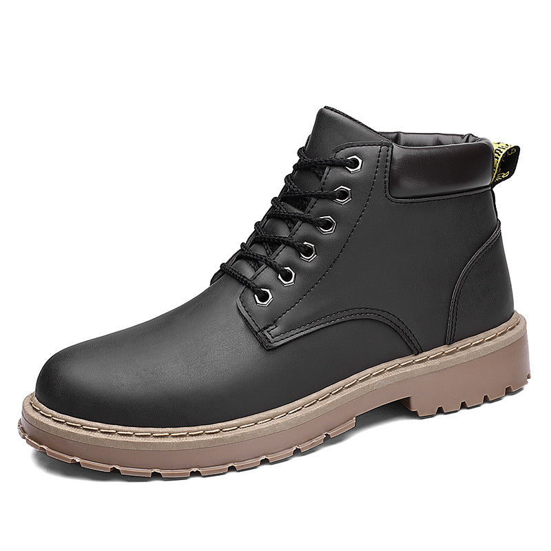 Men's high top Martin boots British style retro fashion
