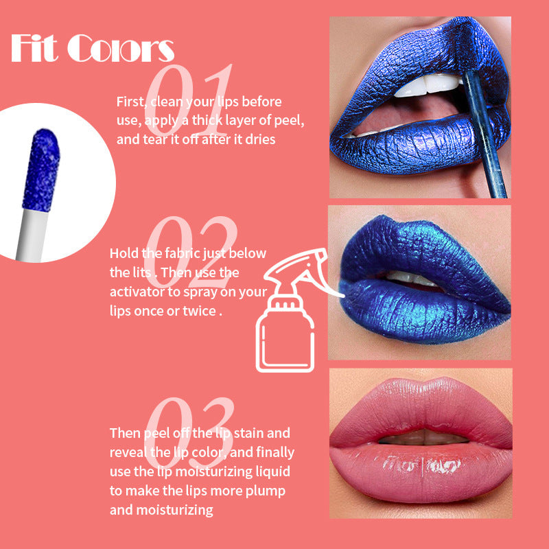 Matte Matte Finish With Background Color And Lipstick