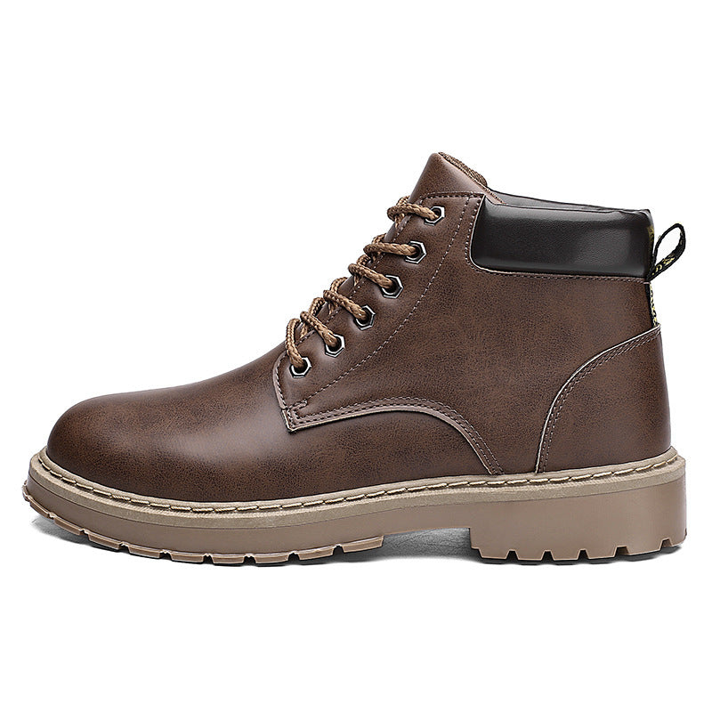 Men's high top Martin boots British style retro fashion
