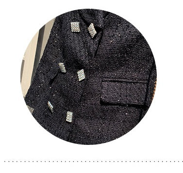 Two Double-breasted Suit Woolen Coat And Shorts