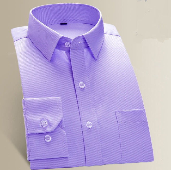 Shirt men's long sleeve youth business work casual dress dress business wear white slim shirt