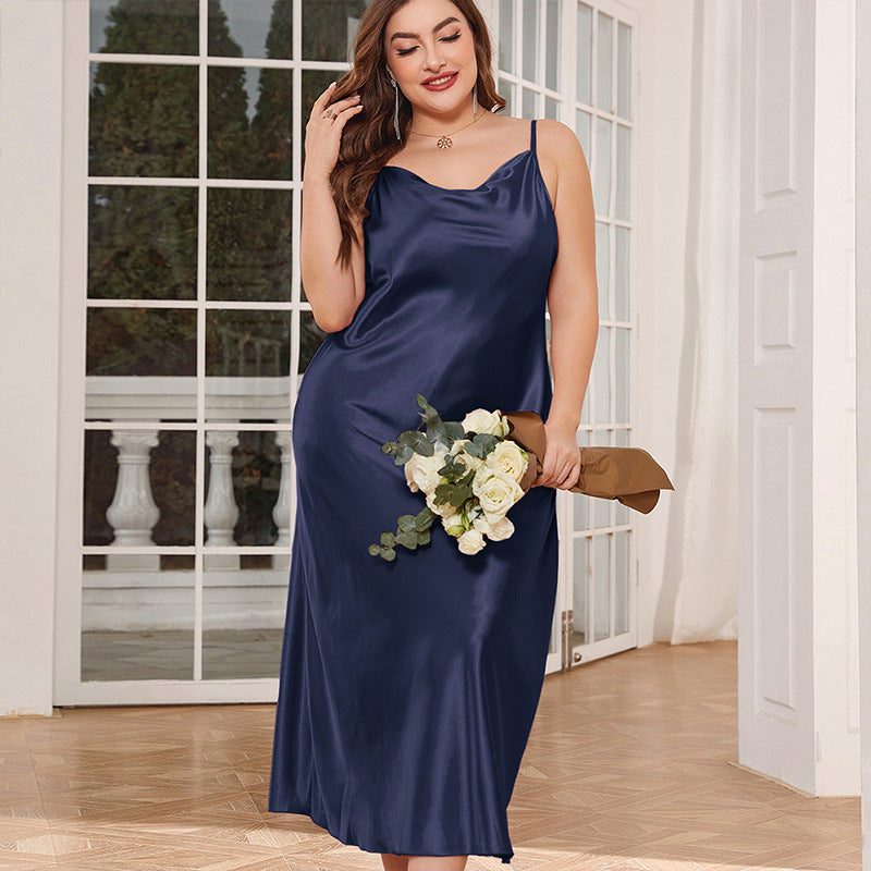 Women's Fashionable Breathable Casual Long Slip Nightdress
