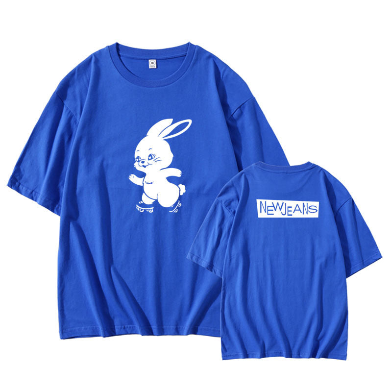 Bunny Print Short Sleeve T-shirt