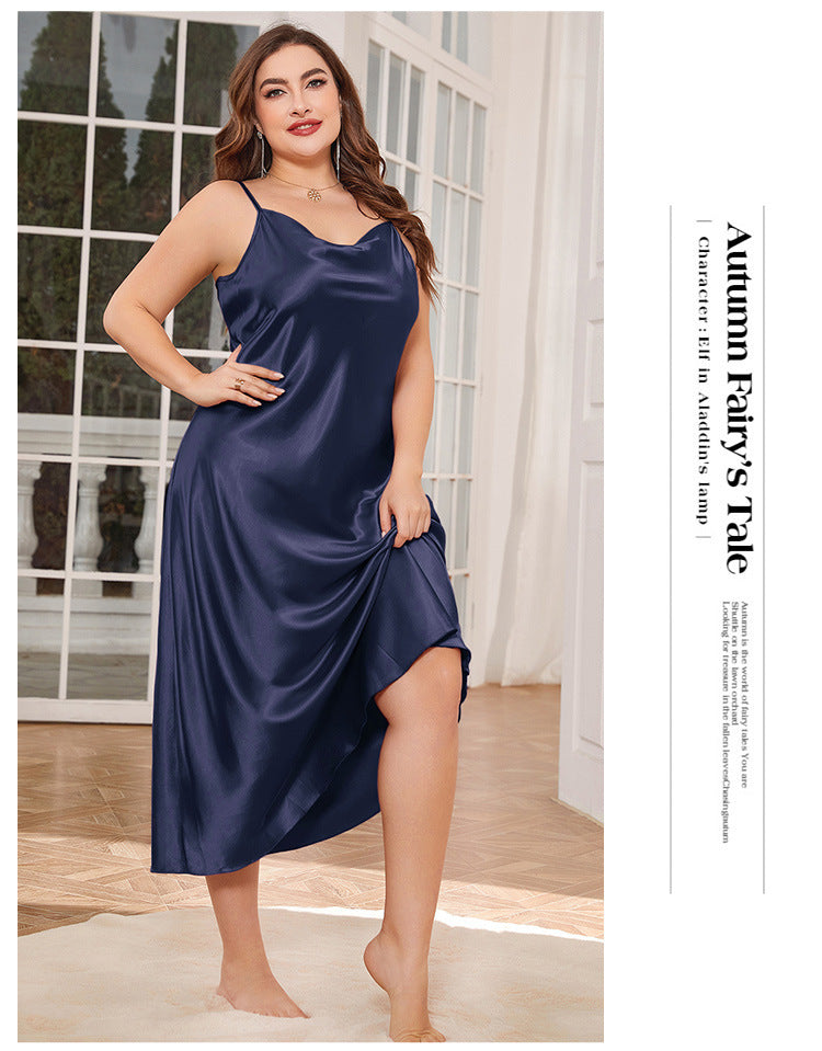 Women's Fashionable Breathable Casual Long Slip Nightdress
