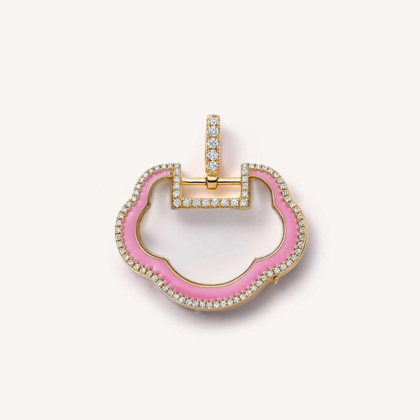 Ins Style Small Pendant Loving Heart Zircon Glass Box Necklace