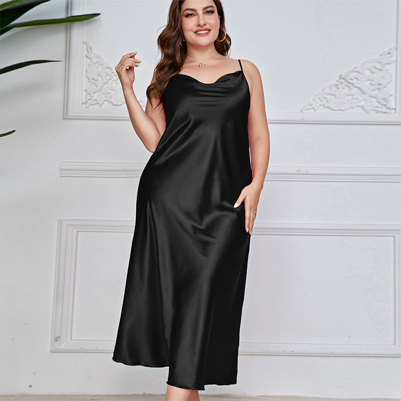 Women's Fashionable Breathable Casual Long Slip Nightdress