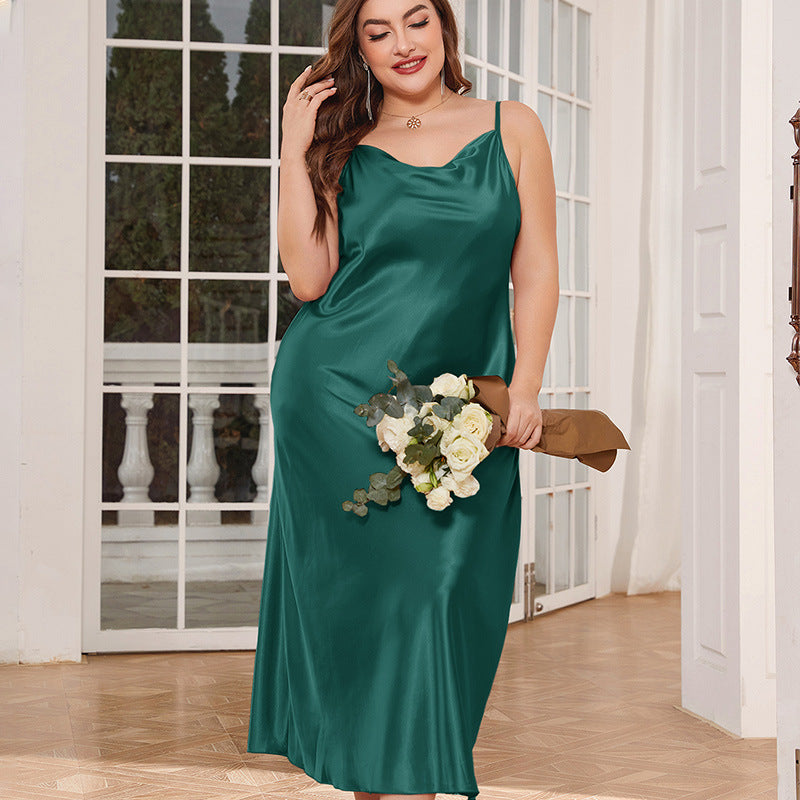 Women's Fashionable Breathable Casual Long Slip Nightdress