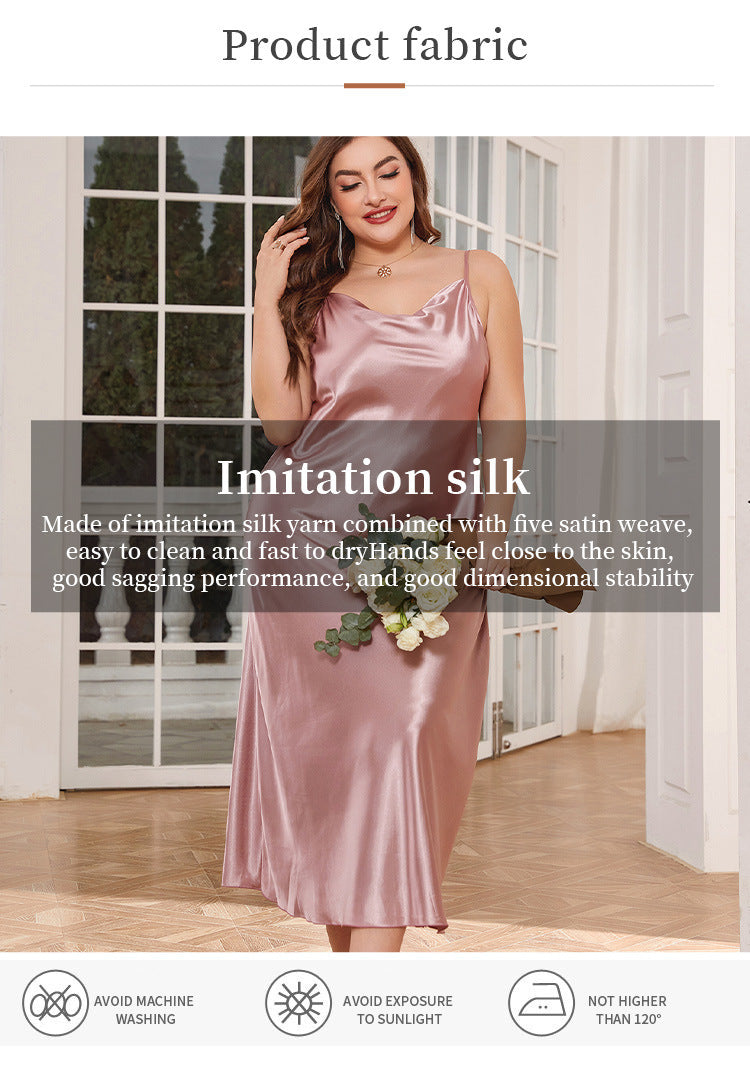 Women's Fashionable Breathable Casual Long Slip Nightdress
