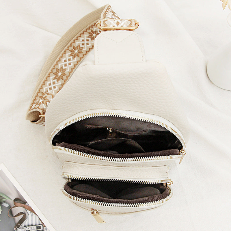 Soft Leather Retro Crossbody Bag