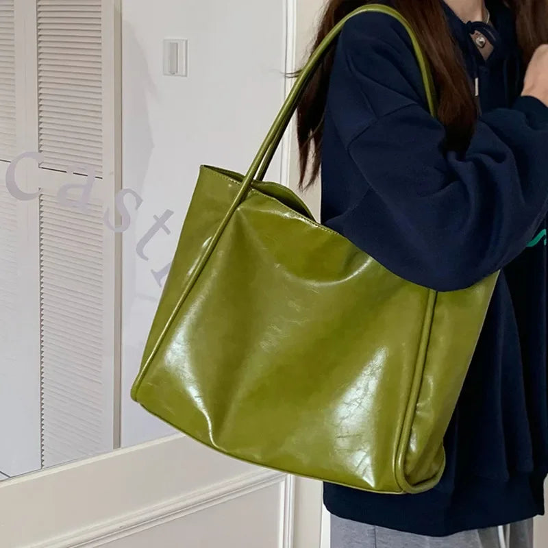 Korean Design Women's Casual Large Handbag Tote Bag NicheDesignVersatile High Capacity Single Shoulder Underarm Bag