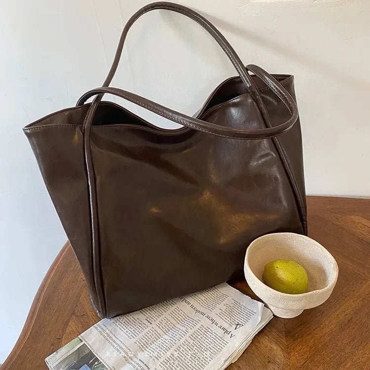 Korean Design Women's Casual Large Handbag Tote Bag NicheDesignVersatile High Capacity Single Shoulder Underarm Bag