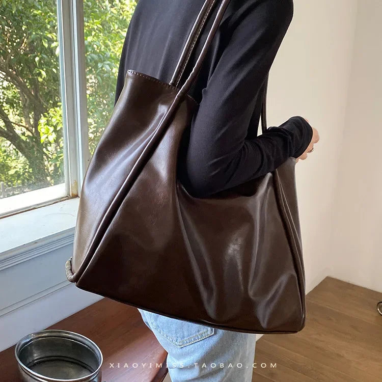 Korean Design Women's Casual Large Handbag Tote Bag NicheDesignVersatile High Capacity Single Shoulder Underarm Bag
