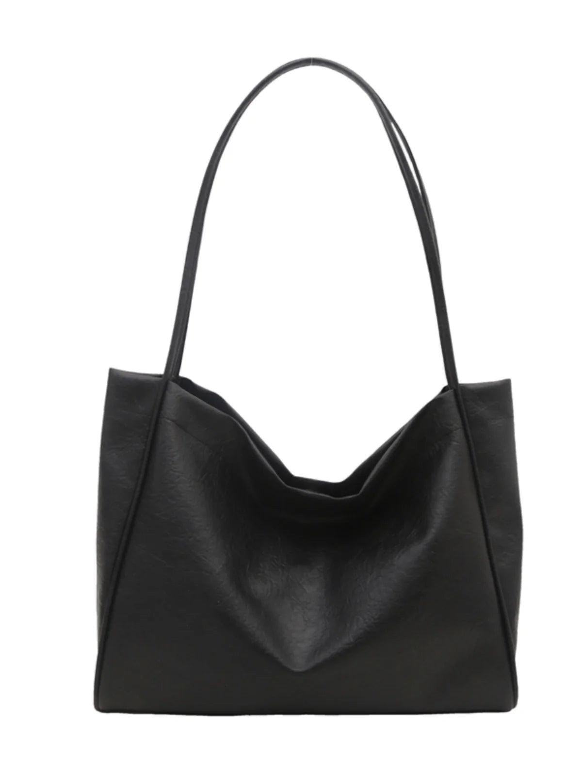 Faionable Large Capaci Soft Leather Casual Commuter Bag Women's Tote oulder Bag Trendy Handbag Single Strap Bag