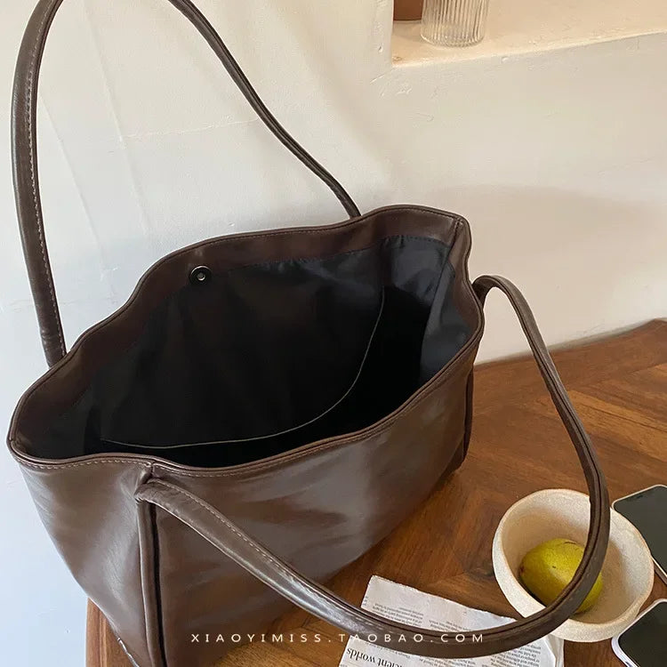 Korean Design Women's Casual Large Handbag Tote Bag NicheDesignVersatile High Capacity Single Shoulder Underarm Bag