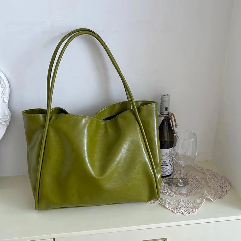 Korean Design Women's Casual Large Handbag Tote Bag NicheDesignVersatile High Capacity Single Shoulder Underarm Bag
