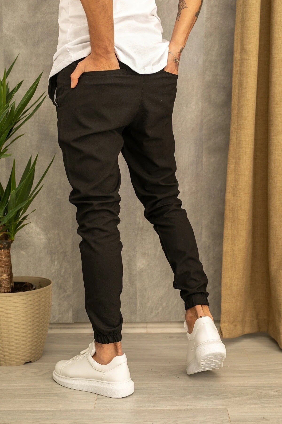 Men's Casual Trousers Suit Fabric Trousers