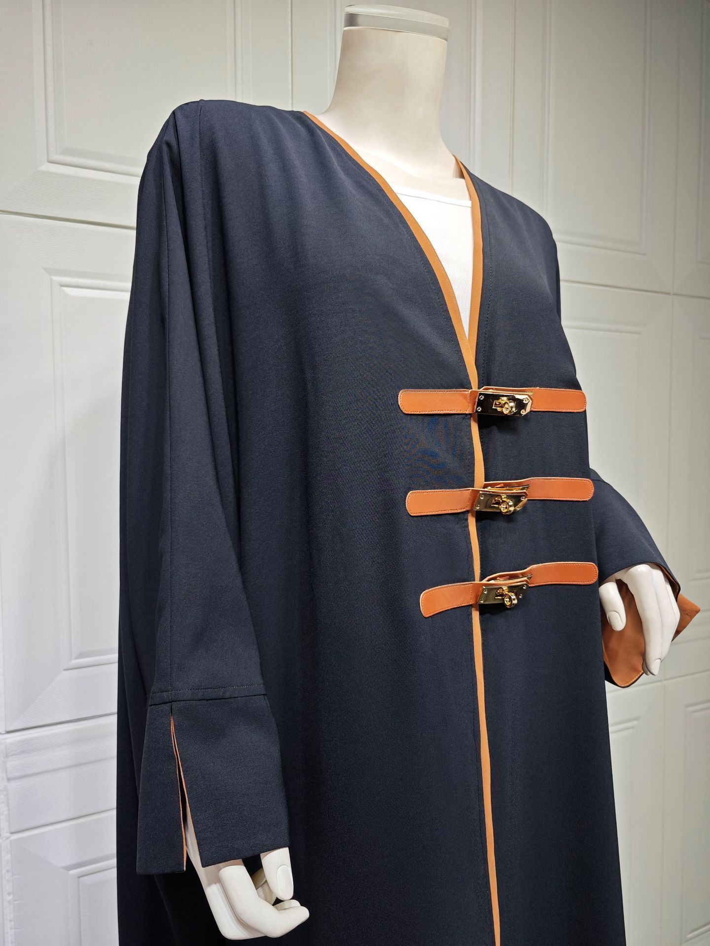 Women's Fashion Colorblock Robe Outer Cardigan