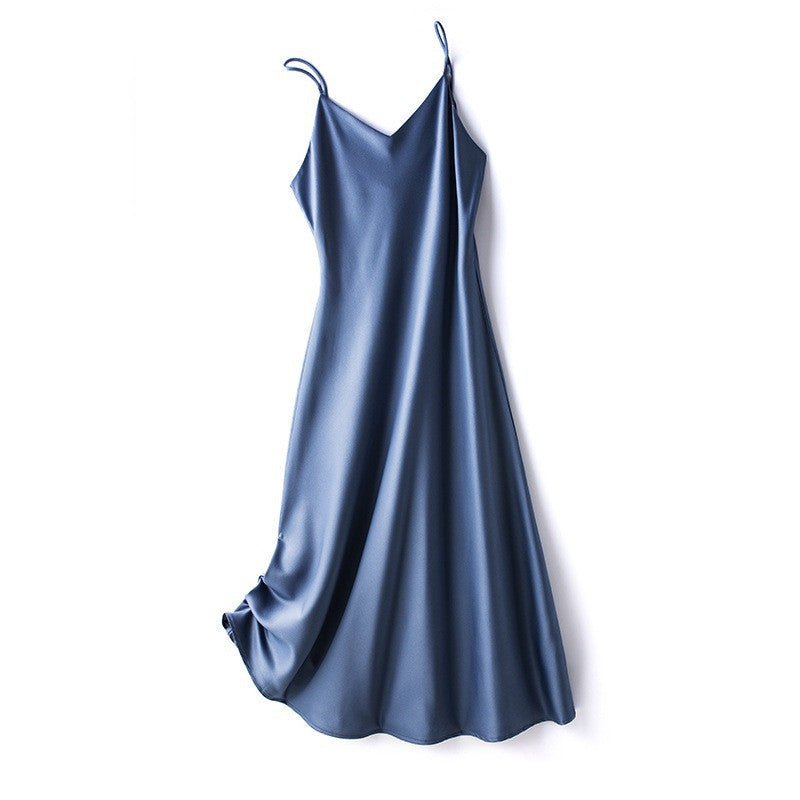 Women's Fashion Inner Solid Color Suspender Dress