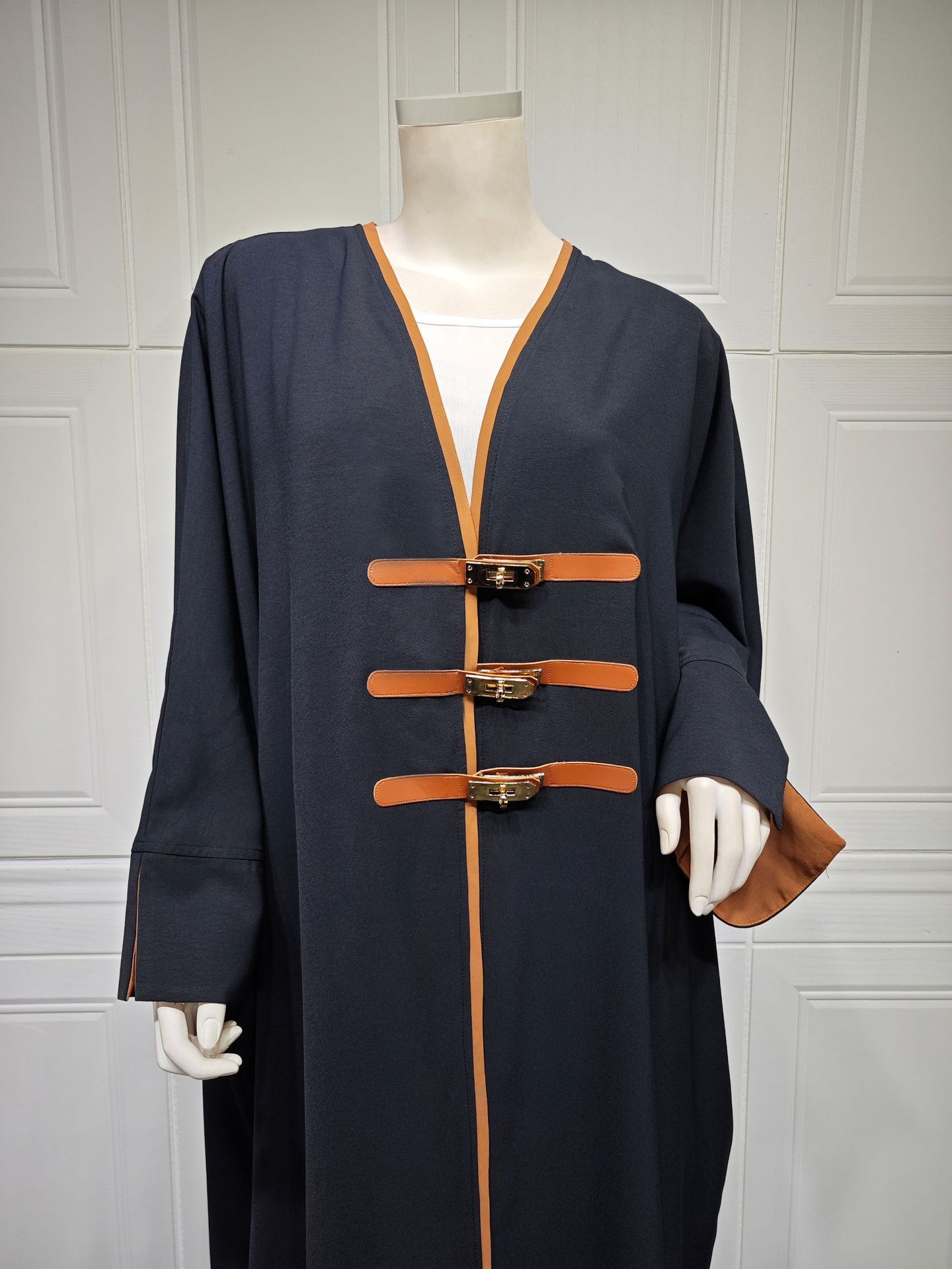 Women's Fashion Colorblock Robe Outer Cardigan