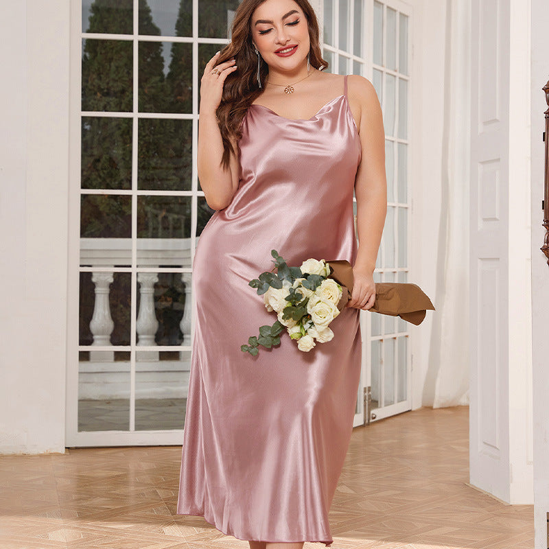 Women's Fashionable Breathable Casual Long Slip Nightdress