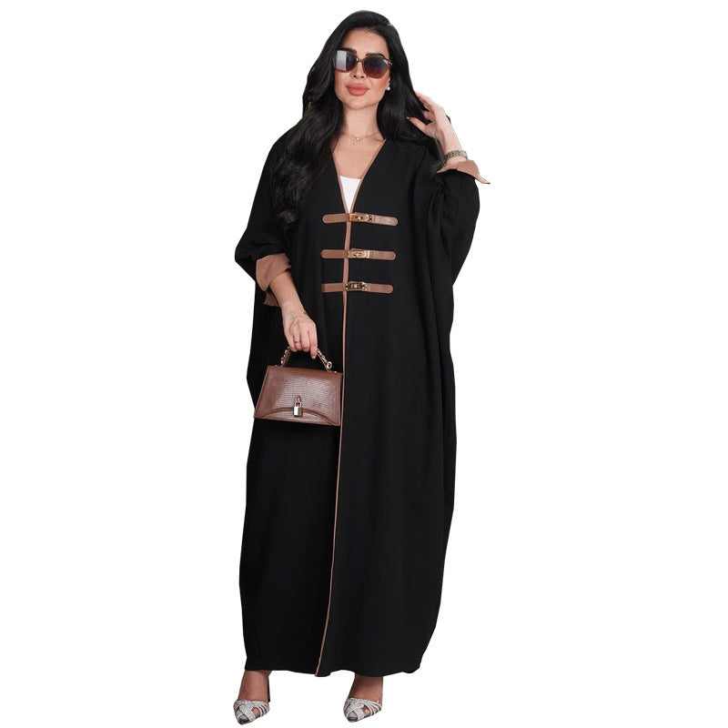 Women's Fashion Colorblock Robe Outer Cardigan