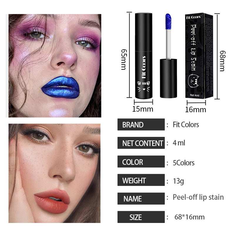 Matte Matte Finish With Background Color And Lipstick