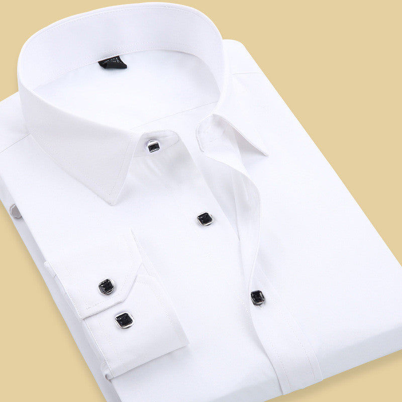 Printed Youth Long-sleeved Thin Shirt Korean Style Casual Lining