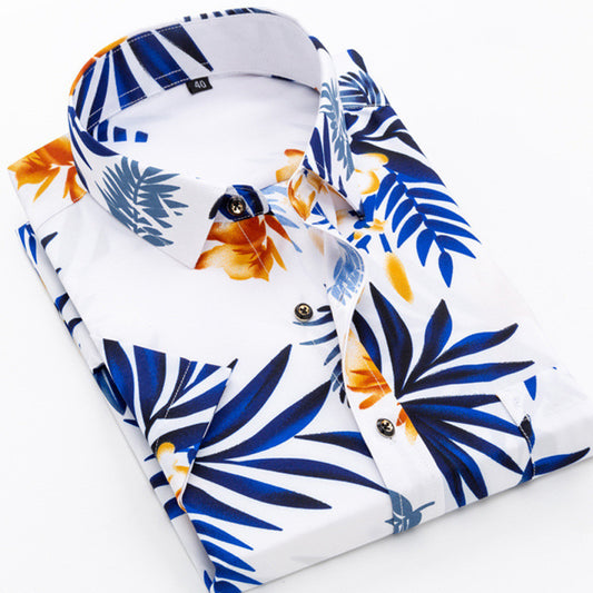 Printed Youth Half-sleeved Thin Shirt