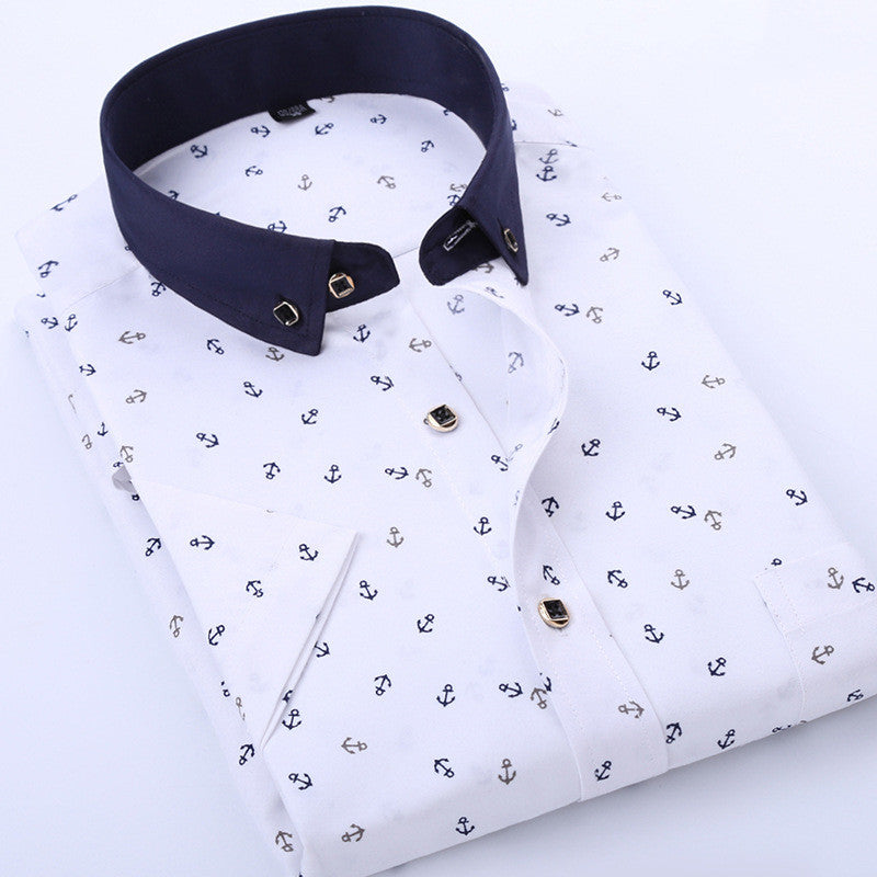 Printed Youth Half-sleeved Thin Shirt