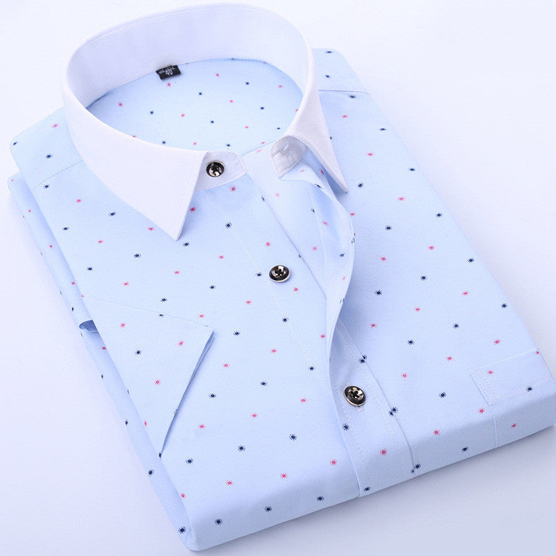 Printed Youth Half-sleeved Thin Shirt