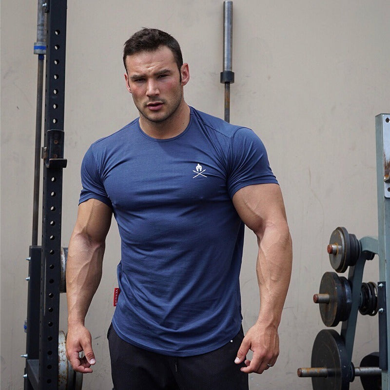 Round Neck Short-sleeve Tights Training Workout Clothes