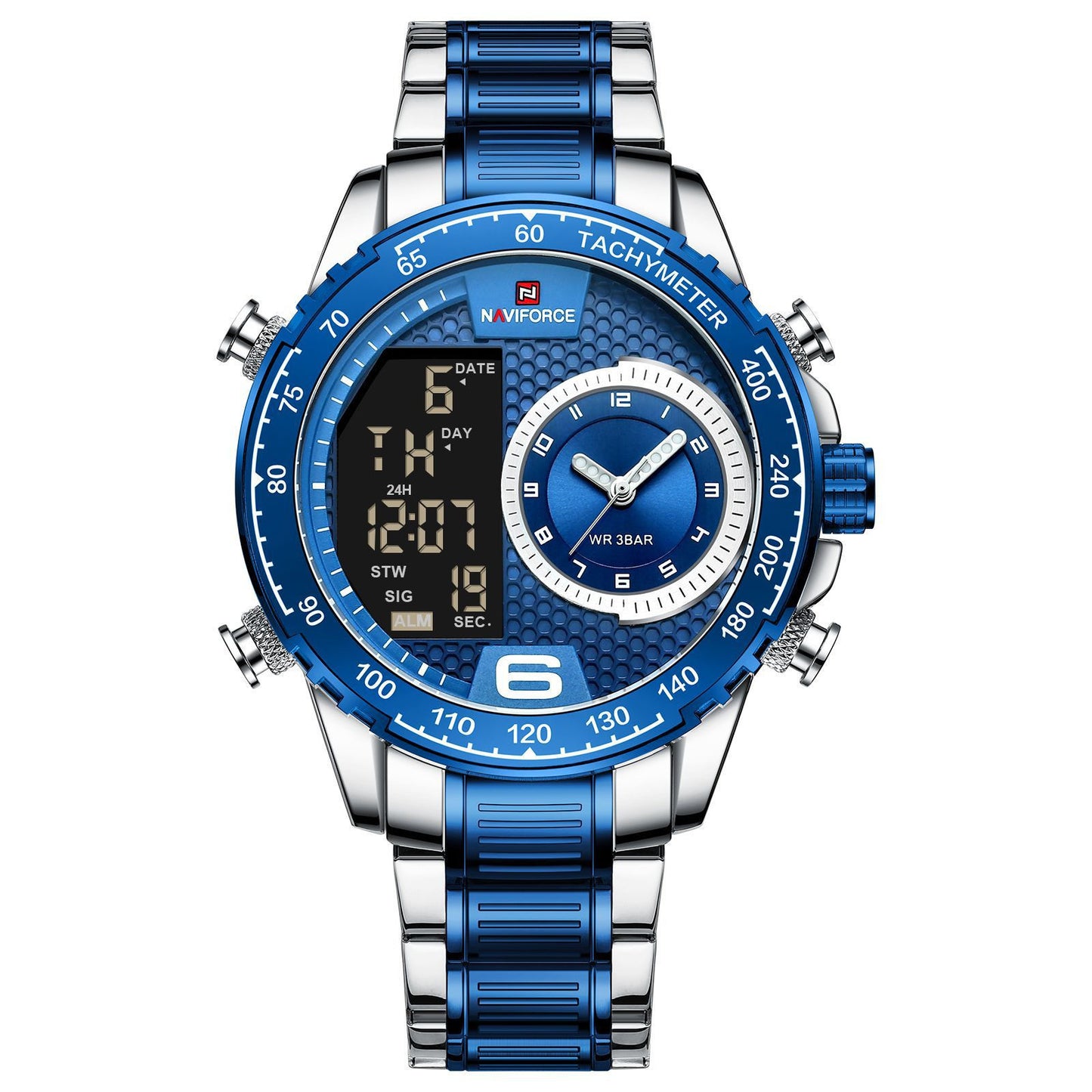 Watch Sports Electronic Steel Band Waterproof Quartz Watch
