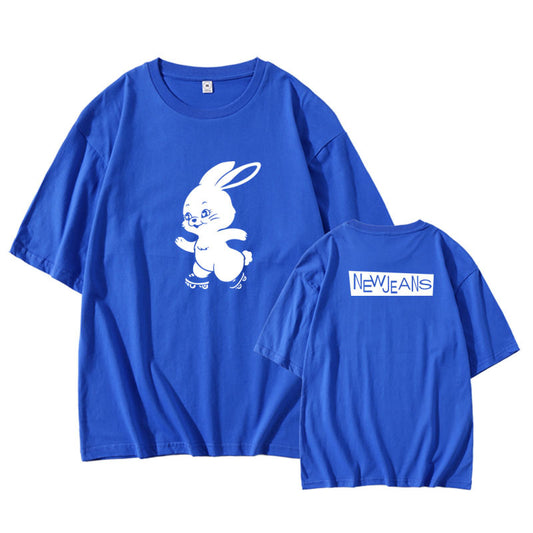 Bunny Print Short Sleeve T-shirt