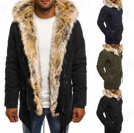 Fur collar cotton clothes