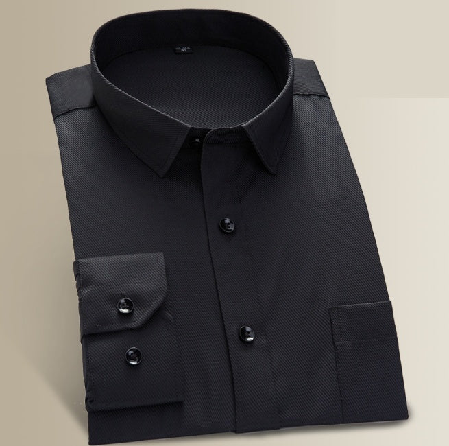 Shirt men's long sleeve youth business work casual dress dress business wear white slim shirt