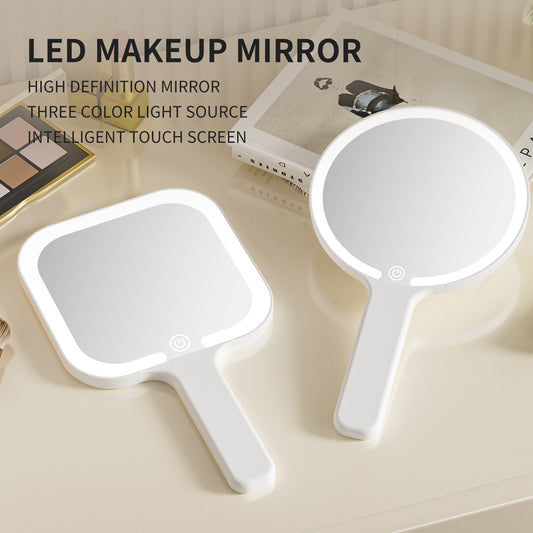 Led Make-up Mirror Handheld Mirror Portable With Light