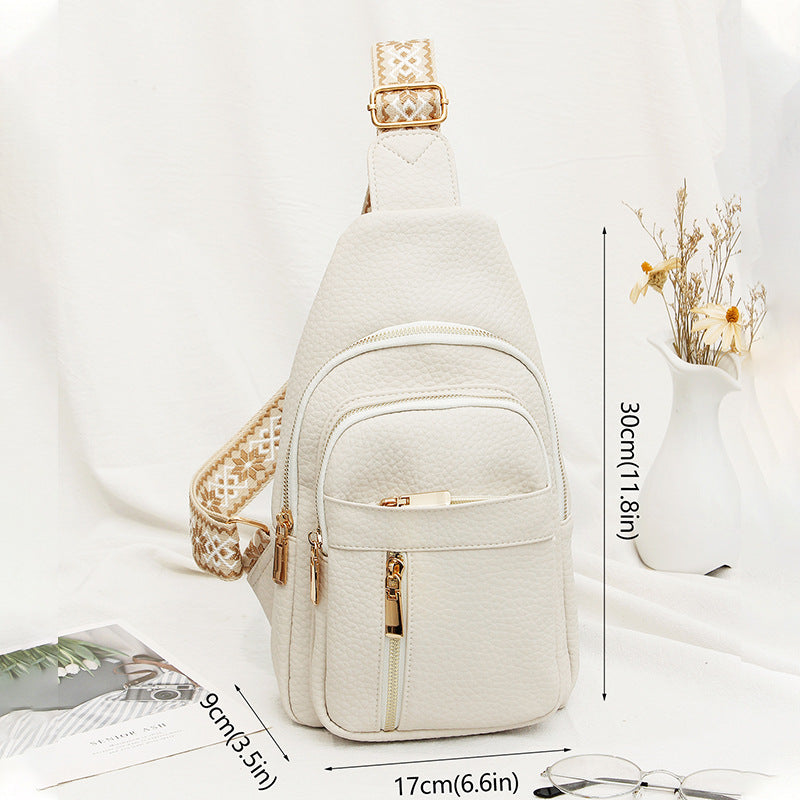 Soft Leather Retro Crossbody Bag