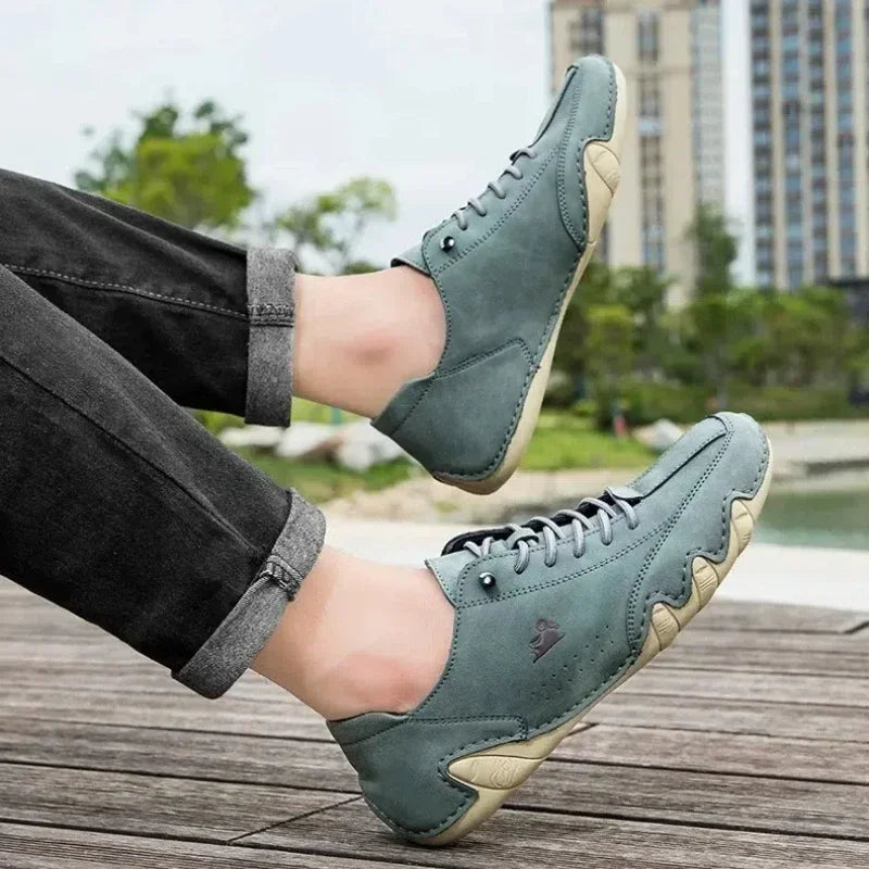 Men's Shoes 2025 Spring  Autumn New Business Casual Leather Shoes Men's Single Shoes Simple British Loafers Trendy Travel Shoes
