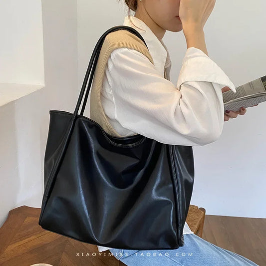 Korean Design Women's Casual Large Handbag Tote Bag NicheDesignVersatile High Capacity Single Shoulder Underarm Bag