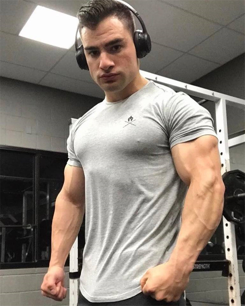 Round Neck Short-sleeve Tights Training Workout Clothes