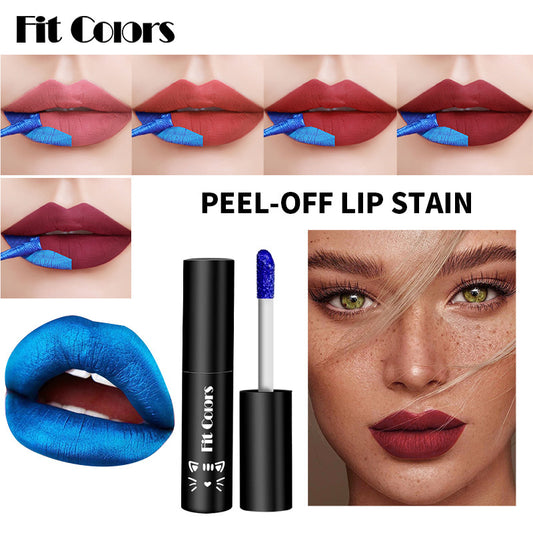 Matte Matte Finish With Background Color And Lipstick