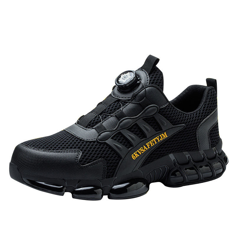 Men's Wear-resistant Workwear Breathable Fly Woven Shoes