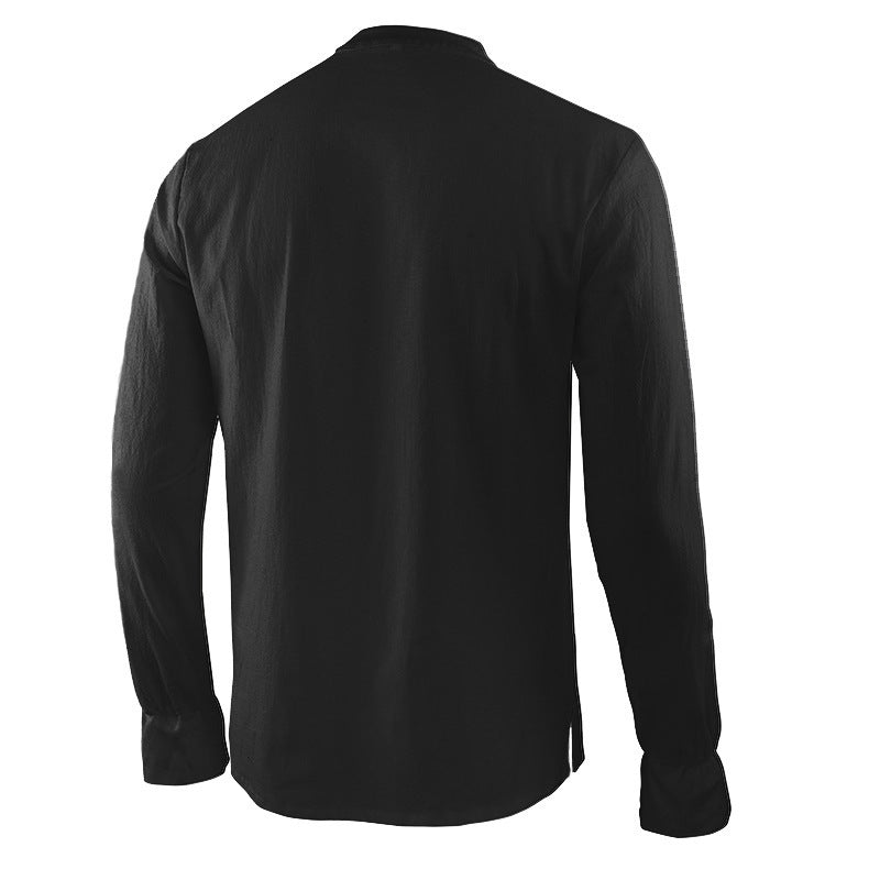 Stage Costume Men's Long Sleeve Stand Collarirt